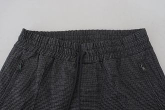 Dolce & Gabbana Gray Striped Wool Skinny Trouser Mens Pants