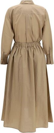 Brunello Cucinelli Womens Beige Cotton Casual Dress
