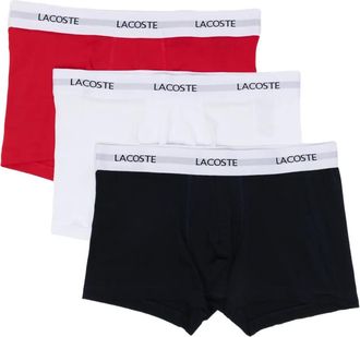Lacoste Slip con logo in vita (3 pezzi) - Rosso