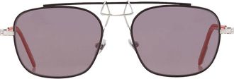 Calvin Klein Grey Pilot Mens Sunglasses CKNYC1810S 001 52