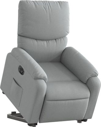 vidaXL Vidaxl - Sill&oacute;n El&eacute;ctrico Reclinable Elevable De Tela Gris Claro