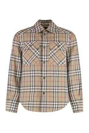 Burberry Checked Cotton Shirt