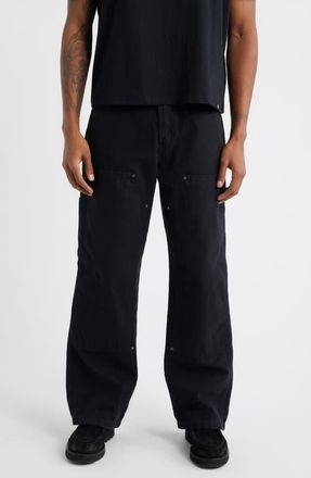 Dickies Double Knee Cotton Canvas Carpenter Pants in Black at Nordstrom, Size 32 X 32
