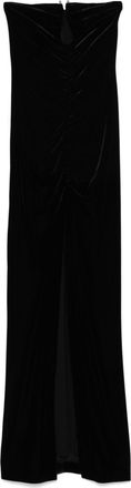 Nissa velvet maxi dress - Black
