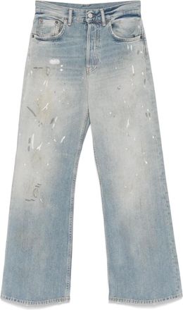 Acne Studios 2021F jeans met verfspatten - Blauw