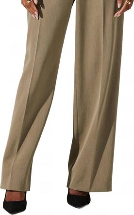 Astr Faria High Waisted Trouser Pant In Cedar