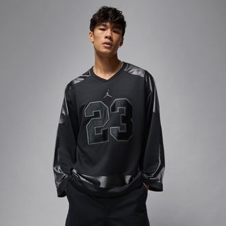Nike Jordan Mens Jordan Brooklyn Collegiate Hockey Jersey in Black | HV0109-010