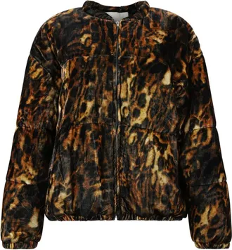 Isabel Marant Leopard Print Bomber Jacket Brown - female - Isabel Marant - Light Jackets - Brown - XS - Jackets