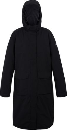 Regatta Womens/Ladies Yarli Longline Waterproof Jacket (Black/Dark Grey) - Size 18 UK