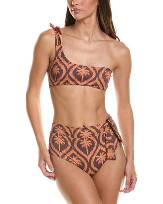 Maneb&igrave; Manebi 2Pc Tie-Up One-Shoulder Bikini Set