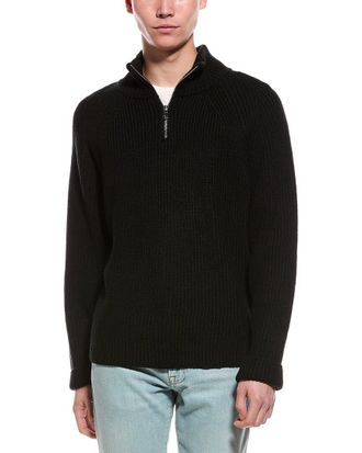 Slate & Stone Ribbed 1/4-Zip Mock Neck Sweater