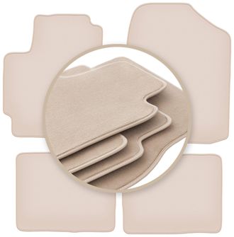 OEM Alfombrillas Beige Premium Para Daihatsu Sirion Iii M300 Hatchback 2004-2010