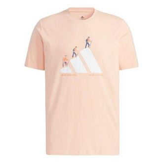 adidas Unisex Printing Round-neck Pink GN7323