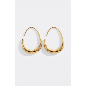 Mint & Lily Fluid Hoop Earrings in Gold at Nordstrom
