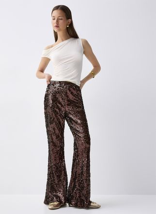 Twik Womens Flared sequined pant