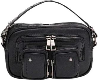 N&uacute;noo Helena Crossbody Bag - Dames - Handtassen - Zwart - ONE Size - Katoen - Tassen