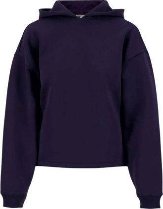 Zusss Hoodie 0311-0008 - Dames - Sweatshirts & Hoodies - Blauw - Maat: S Katoen