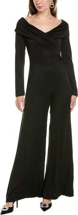 Diane Von F&uuml;rstenberg Luciana Crossover Jumpsuit In Black