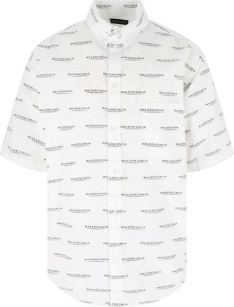 Balenciaga allover Logo Shirt