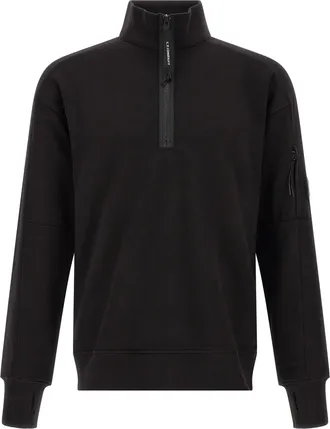 C.P. Company Black Cotton Mens Sweatshirt