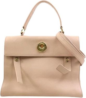 Saint Laurent Pre-owned Handtas - Dames - Vintage Handtas - Roze - ONE Size - Leer - Vintage