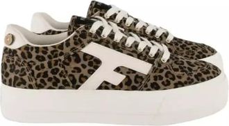 Faguo Walnut Platform Sneakers SYN Womens Fashion Trainers Brown 38, BRO39