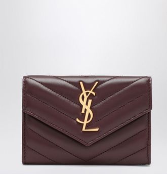 Saint Laurent Burgundy Cassandre wallet