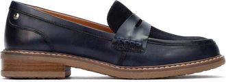 Pikolinos Aldaya Loafer - Dames - Loafers - Blauw - 38 EU - Leer - Schoenen