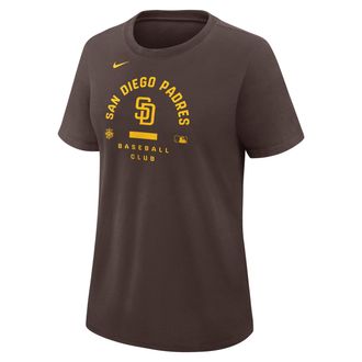Nike San Diego Padres Authentic Collection Early Work Nike Womens Dri-FIT MLB T-Shirt in Brown | 03N820QPYP-HXK