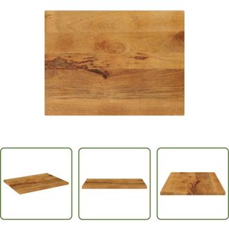 vidaXL Tavolo in legno - Piano per Tavolo 90x60x2,5 cm Rettangolare Legno Massello Mango