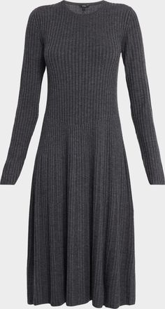 Joseph Rib Knit Merino Wool Dress