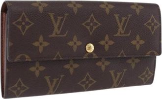 Louis Vuitton Pre-owned Long Wallet - Dames - Vintage Accessoires - Bruin - ONE Size - Vintage
