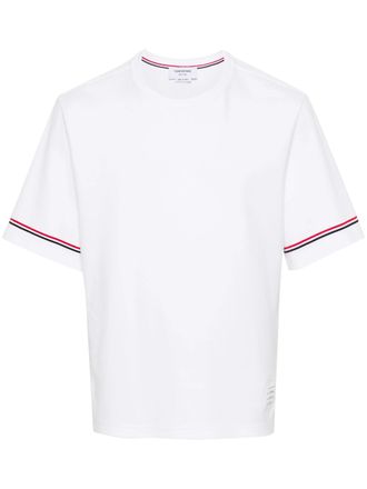 Thom Browne RWB-Streifen-Baumwoll-T-Shirt