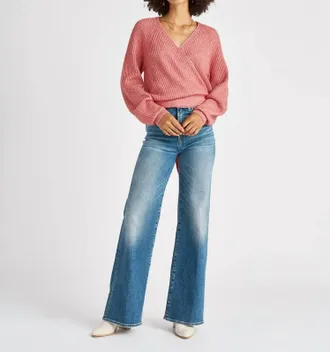 Splendid Adele Wrap Sweater In Winterberry