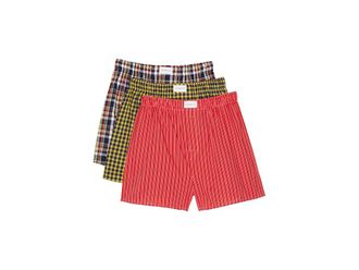 Tommy Hilfiger Cotton Classics Woven Boxer 3-Pack Mens Underwear Trout : SM