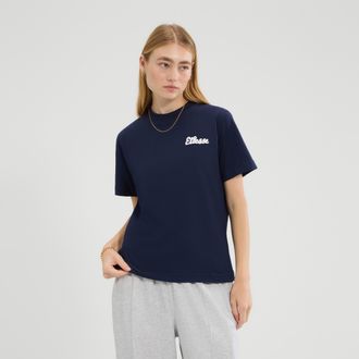 Ellesse T-Shirt ELLESSE, Damen, Gr. 34, navy, Obermaterial: 100% Baumwolle, Rundhals, Shirts T-Shirt, f&uuml;r Erwachsene, sportlicher Stil, aus weicher Baumwolle