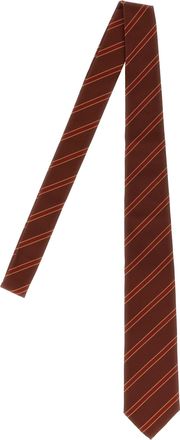 Auralee gestreepte stropdas