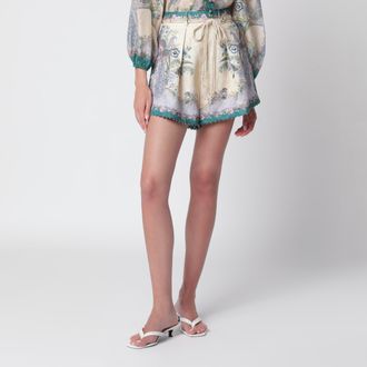 Zimmermann Shorts Indra in lino color crema