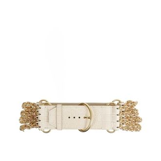 Chlo&eacute; Camera Chain Belt - female - Chlo&eacute; - Belts - Beige - S - Accessories