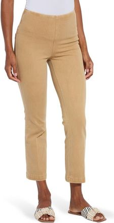 Lyss&eacute; ntials Pull-On Baby Bootcut Ankle Jeans in Antique Wash Tan at Nordstrom, Size X-Small