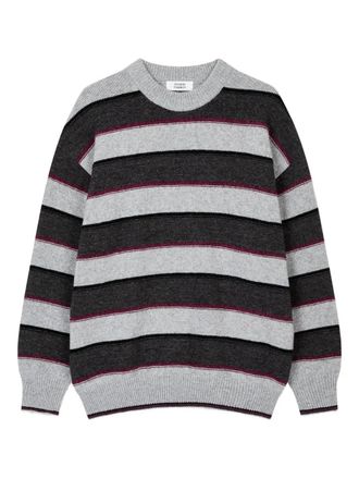 STUDIO TOMBOY striped sweater - women - Nylon/Wool/Fabric - OS - Grey