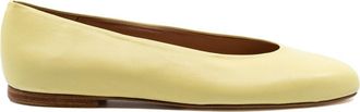 Andrea Gomez Dalia Leather Ballerina Flat in Butter at Nordstrom, Size 40.5