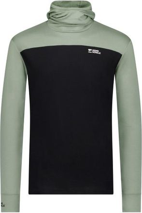 Mons Royale Yotei Merino Powder Hood L/S Merinoshirt f&uuml;r Herren | schwarz