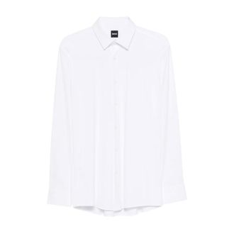 HUGO BOSS P-Hank Slim-Fit Shirt - Heren - Overhemden - Wit - Maat: XL Leer
