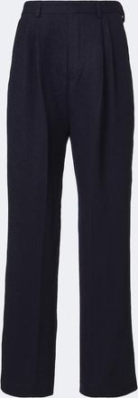 Dries Van Noten Pantalones rectos de lana