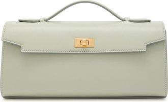 Anya Hindmarch Mortimer Leather Clutch - Light Blue - One Size