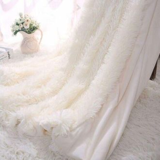 OEM (blanco, 160x200cm) Manta De Lana A Cuadros, Manta De Microfibra De Piel Sint&eacute;tica Supersuave, Manta Suave Y C&aacute;lida Para Sof&aacute;, Cama, Aire Acondicionad