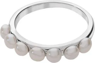 Lucy Quartermaine Royal Pearl Ring in Sterling Silver at Nordstrom, Size 8.5