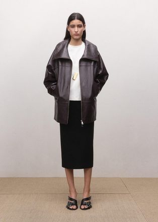 Mango Gonna midi misto lana nero - Donna - 36 - MANGO