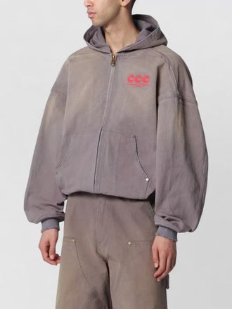 Willy Chavarria hooded jacket front pockets ribbed cuffs